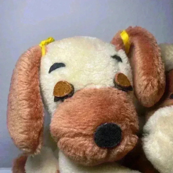 Vintage Dakin 1976 Hugging Dog Couple 9” Plush Soft Toy Stuffed Animal long arms - Picture 6 of 11